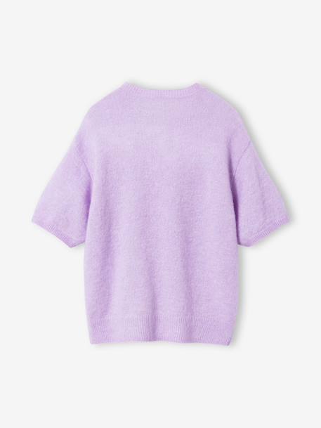 Pull manches courtes fille Jonen lilas+rose 3 - vertbaudet enfant 