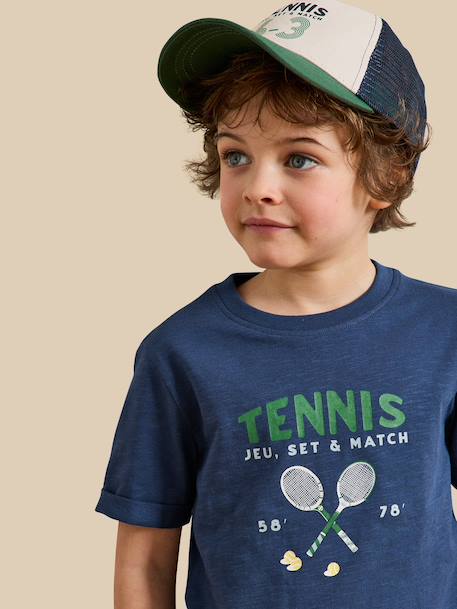 T-shirt imprimé en coton biologique Indigo 3 - vertbaudet enfant 