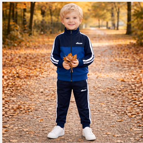 Ensemble veste et pantalon jogging garçon à imprimé Marine 2 - vertbaudet enfant 
