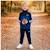 Ensemble veste et pantalon jogging garçon à imprimé Marine 2 - vertbaudet enfant 