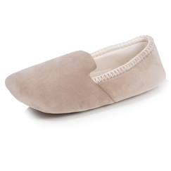 Vêtements de grossesse-Chaussons slippers velours, semelle gomme antidérapante
