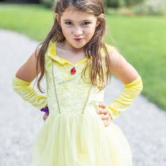 Jouet-Jeux d'imitation-Déguisement enfant – robe princesse belle du château