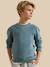 Pull maille fantaisie Celadon clair chine+Orage 4 - vertbaudet enfant 