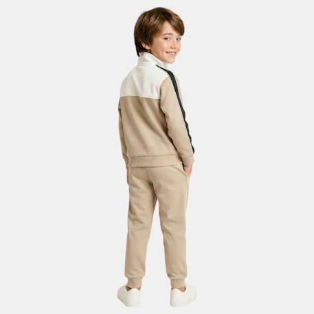 Ensemble veste et pantalon jogging garçon à imprimé Beige 3 - vertbaudet enfant 