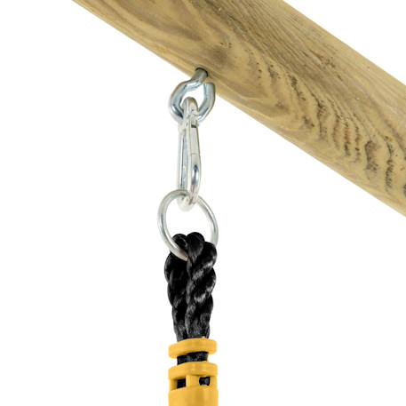 Corde à nœuds  chanvre h190-250cm Noir - moutarde 4 - vertbaudet enfant 