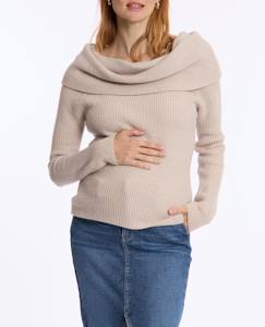Vêtements de grossesse-Pull de grossesse et d'allaitement kim