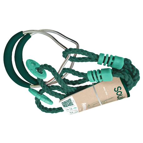 Anneaux de gymnastique agrès balançoire pour portique bois 1,95 à 2,50 m Vert 5 - vertbaudet enfant 