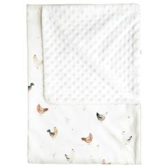 Linge de maison et décoration-Linge de lit bébé-Couverture légère en minky gallina
