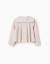 Veste en tweed à col marin et plis Rose clair 3 - vertbaudet enfant 