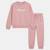 Ensemble sweat et pantalon jogging fille à imprimé Rose 4 - vertbaudet enfant 