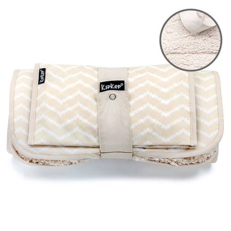 Set à langer nomade en sherpa sandy wig Beige 1 - vertbaudet enfant 