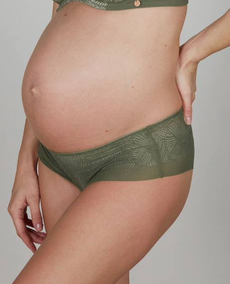 Shorty de grossesse dahlia Kaki+Noir 5 - vertbaudet enfant 