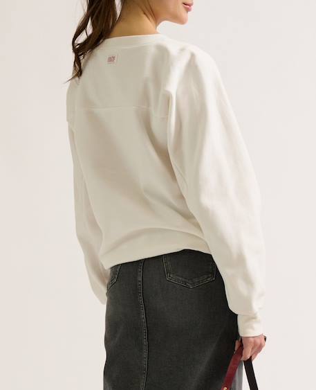 Sweat de grossesse et allaitement mom Ivoire+Prune 6 - vertbaudet enfant 