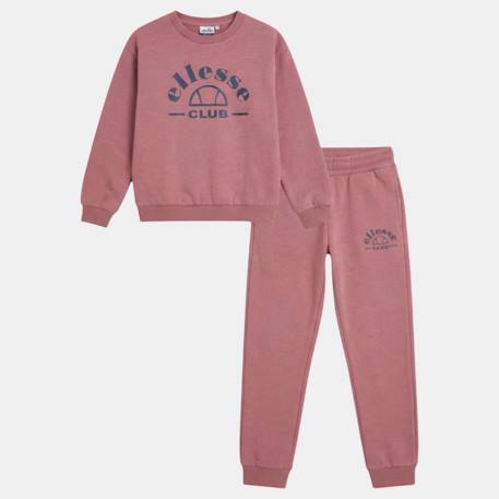 Ensemble sweat et pantalon jogging fille à imprimé Rose 4 - vertbaudet enfant 