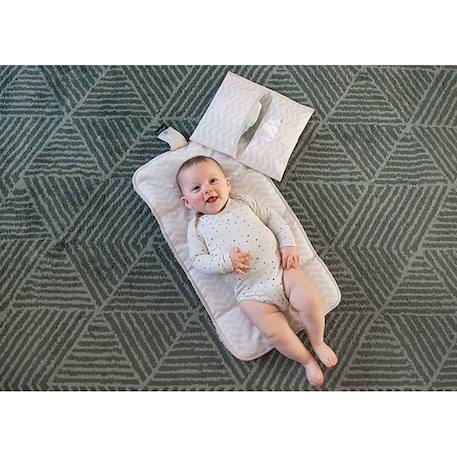 Set à langer nomade en sherpa sandy wig Beige 3 - vertbaudet enfant 