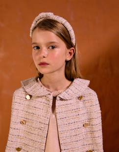 Veste en tweed à col marin et plis  - vertbaudet enfant