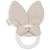 Anneau de dentition bunny ears en coton et silicone Ecru 1 - vertbaudet enfant 