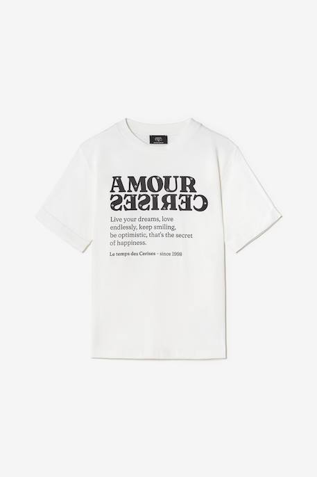 Tee-shirt victoirg Ivoire 1 - vertbaudet enfant 