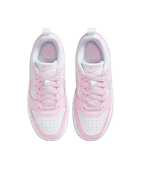 Baskets court borough low recraft – confort et style junior Blanc - rose 3 - vertbaudet enfant 