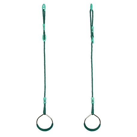 Anneaux de gymnastique agrès balançoire pour portique bois 1,95 à 2,50 m Vert 3 - vertbaudet enfant 