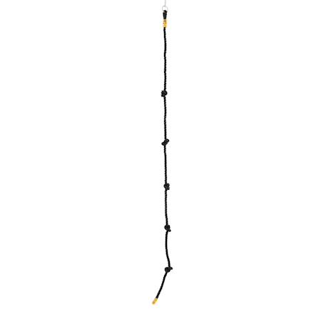 Corde à nœuds  chanvre h190-250cm Noir - moutarde 1 - vertbaudet enfant 