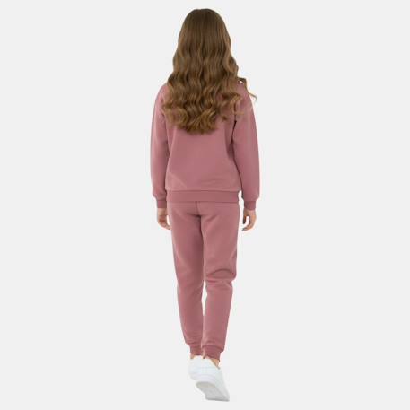 Ensemble sweat et pantalon jogging fille à imprimé Rose 3 - vertbaudet enfant 