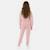 Ensemble sweat et pantalon jogging fille à imprimé Rose 3 - vertbaudet enfant 
