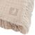 Couverture en gaze de coton fringe stripe biscuit (75 x 100 cm) Beige 4 - vertbaudet enfant 