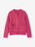 Gilet fille maille fine mousseuse corail+gris chiné+pivoine 9 - vertbaudet enfant 