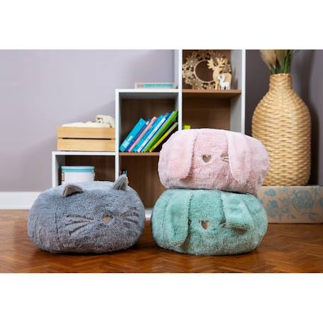 Pouf chat en peluche - enfant - made in france 16668 5 - vertbaudet enfant 