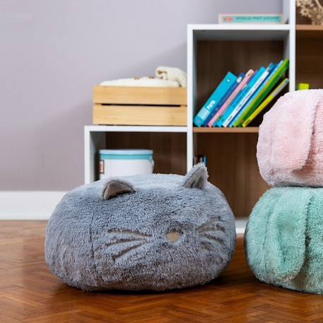 Pouf chat en peluche - enfant - made in france 16668 2 - vertbaudet enfant 