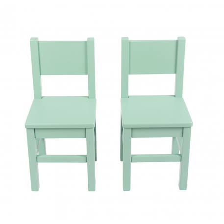Lot de 2 chaises enfant en bois  4-7 ans Vert sauge 4 - vertbaudet enfant 