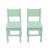 Lot de 2 chaises enfant en bois  4-7 ans Vert sauge 4 - vertbaudet enfant 