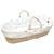 Couffin bébé avec matelas habillage et drap housse gallina Écru – motif poules champêtre 1 - vertbaudet enfant 