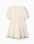 Robe en lin à manches ballon et broderie Beige 2 - vertbaudet enfant 