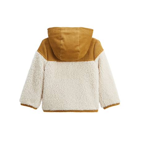 Veste enfant intérieur polaire avec capuche charly Camel 3 - vertbaudet enfant 