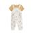 Ensemble salopette bébé et t-shirt mini rêve Ecru 2 - vertbaudet enfant 
