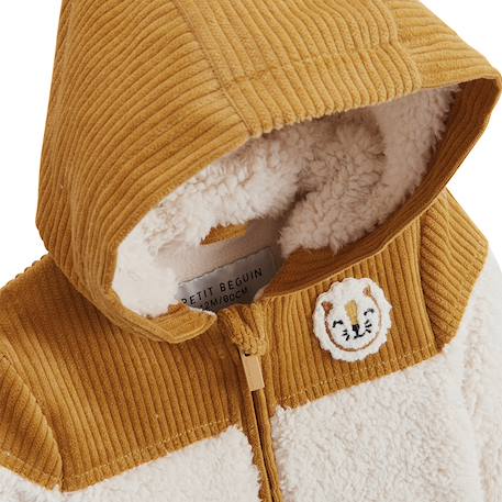 Veste enfant intérieur polaire avec capuche charly Camel 5 - vertbaudet enfant 