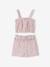Ensemble short fille gaze coton blanc imprimé 1 - vertbaudet enfant 