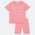 Ensemble fille t-shirt manches courtes et bermuda Gris+Rosatre+Rose+Vert 6 - vertbaudet enfant 