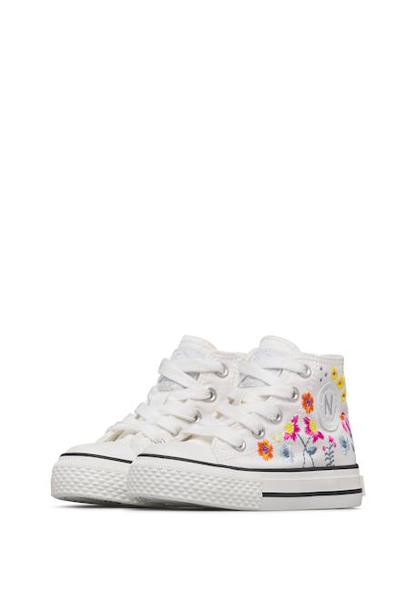 Baskets à la cheville en tissu ylfas. Blanc-+Bleu- 5 - vertbaudet enfant 