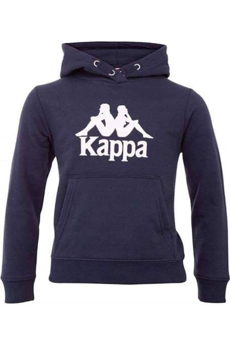 Sweat à capuche motif/style logo taino Bleu marine+Gris+Noir 1 - vertbaudet enfant 