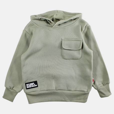 Sweat à capuche garçon imprimé Gris anthracite+Gris clair+Kaki+Marine 10 - vertbaudet enfant 