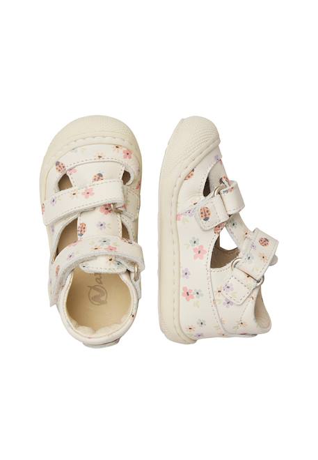 Sandales semi puffy Blanc crème-+Lilas- 4 - vertbaudet enfant 