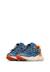 Baskets en similicuir et tissu en mesh raikiri junior. Bleu ciel-orange- 5 - vertbaudet enfant 