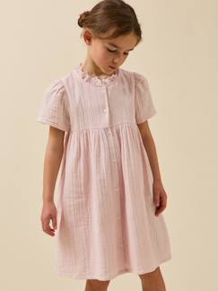 -Robe en gaze de coton fille