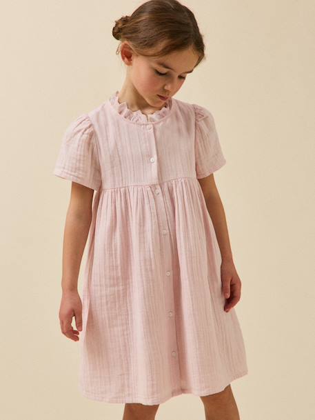 Fille-Robe-Robe en gaze de coton fille