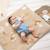 Tapis d’éveil bébé en velours bouclette avec activités sensorielles Marron, écru 2 - vertbaudet enfant 