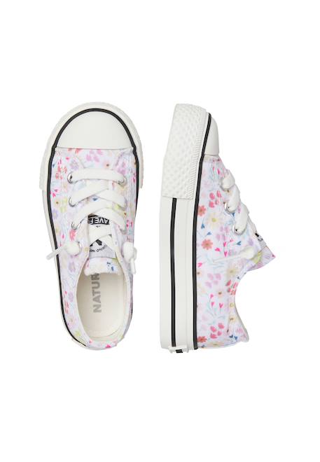 Sneakers en tissu ayasy. Blanc-lilas- 4 - vertbaudet enfant 