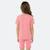 Ensemble fille t-shirt manches courtes et bermuda Gris+Rosatre+Rose+Vert 5 - vertbaudet enfant 
